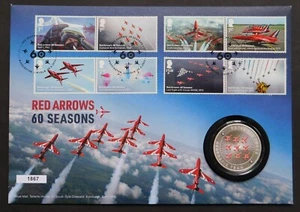 Royal Mail PMC 'Red Arrows' Medal Cover 2024. 'Waddington, Lincoln' Cancellation - Picture 1 of 6