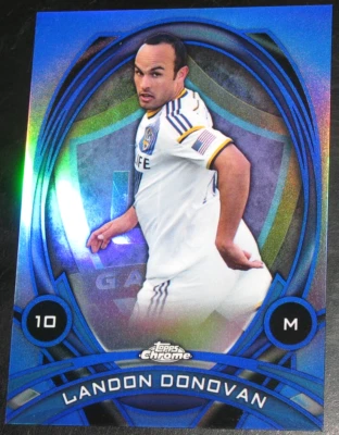 2014 Topps Chrome MLS Landon Donovan In Form Blue Refractor # 72/99 - Image 1 of 2