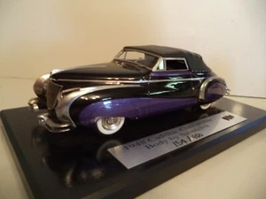 MOTOR CITY EE. UU. CADILLAC 1948 CONVERTIBLE CHICO POR SAOUTCHIK 154/450 EN BASE SIN CAJA - Imagen 1 de 6