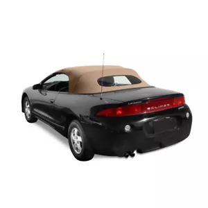 Mitsibushi Eclipse 1996-1999 Convertible Top - Tan Cloth - Glass Window - Picture 1 of 4