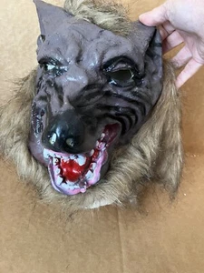 Werewolf Brown Wolf Mask Halloween costume Adult - Picture 1 of 7