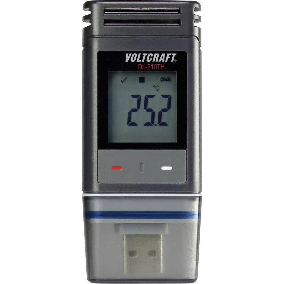 Voltcraft DL-210TH Temperatur-Datenlogger Messgerät Luftfeuchtigkeit 1726270 - Bild 1 von 1