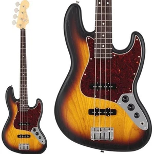 Fender Made in Japan Limited Jazz Bass Raw Ash 3-Color Sunburst/Rosewood 829644 - Picture 1 of 5