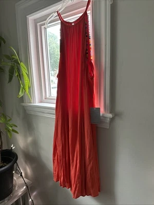 Vestido Columpio Halter Pompón Mandarina The Vanity Room Plus 1x Foto 1 de 4