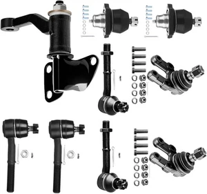 For 1995-1997 Nissan Pickup 4WD 9pcs Front Ball Joints Tie Rods Suspension Kit - Picture 1 of 2