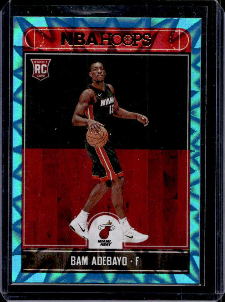 2017-18 Hoops Bam Adebayo Teal Explosion Rookie Card RC #264 Heat