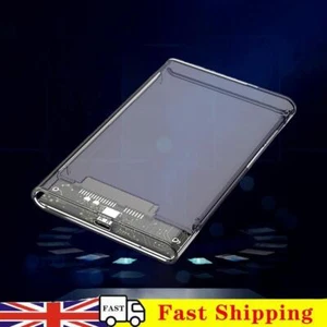 2.5Inch Hard Drive Enclosure HDD/SSD Case for Laptop (Type-C/USB3.1 transparent) - Afbeelding 1 van 8