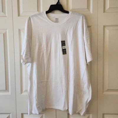 Camiseta Athletic Works Para Hombres 4XL Blanca 100% Algodón Transpirable Calce Suelto Foto 1 de 4