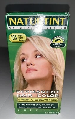 Color de cabello permanente Naturtint 10N rubio claro amanecer 5,75 oz a base de plantas Foto 1 de 4