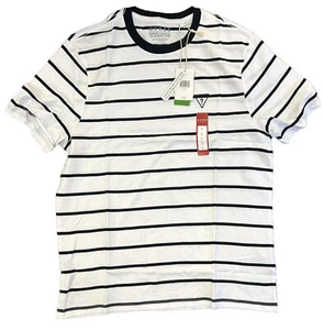 Camisa Guess Jeans Larry a Rayas Cuello Redondo Hombre Grande Nueva Con Etiquetas - Imagen 1 de 3
