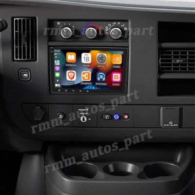 Android 13 8"CarPlay Car Radio Stereo GPS FM For Chevrolet Express Van 2008-2019 - Image 1 of 4
