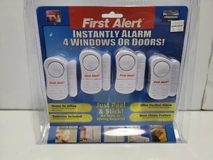 NEW Sealed FIRST ALERT Alarm Set Instantly Alarm 4 Windows or Doors - Picture 1 of 2