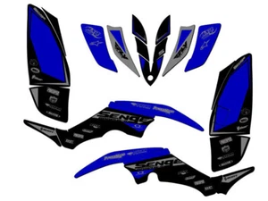 All Years RAPTOR 350 BINARY Blue Senge Graphics Kit Compatible with Yamaha - Picture 1 of 7