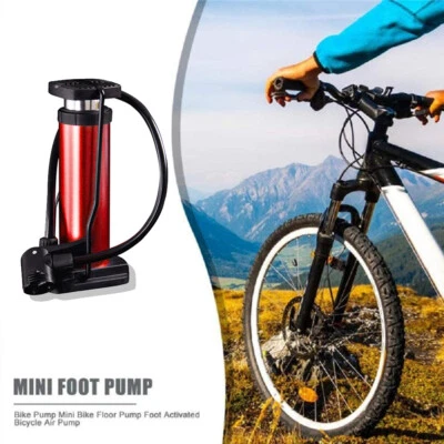 Bomba de bicicleta roja de aleación de aluminio bomba de alta presión de 120 PSI pies para boquilla F R Foto 1 de 4