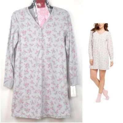 Charter Club Fleece Waffle Knit Sleepshirt & Socks Set Ch Size Color New Pajama - Image 1 of 4