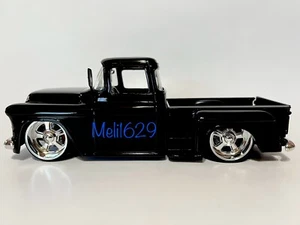 Jada 1/24 1955 Chevy StepSide PickUp (Black) - Picture 1 of 8