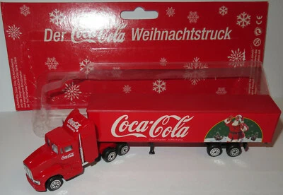 GRELL HO 1/87 Camion Trailer Truck Mack Auflieger Coca Cola Natale Père Noel - Immagine 1 di 4