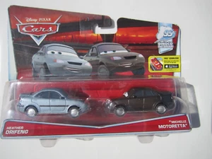 DISNEY PIXAR CARS HEATHER DRIFENG MICHELLE MOTORETTA 2 PACK 2016 NEW - Picture 1 of 2