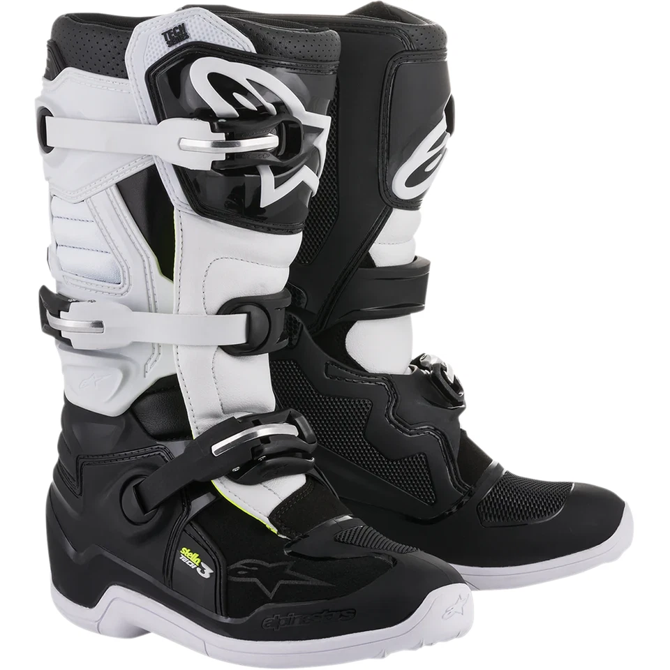 Botas Alpinestars Stella Tech 3 MX para mujer - negras/blancas - talla 6 Foto 1 de 1