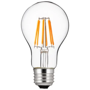 LED Edison A19 Light Bulb 6W, 40W, 600LM, E26, Clear Glass Filament, 2200K, 1PK - Picture 1 of 1