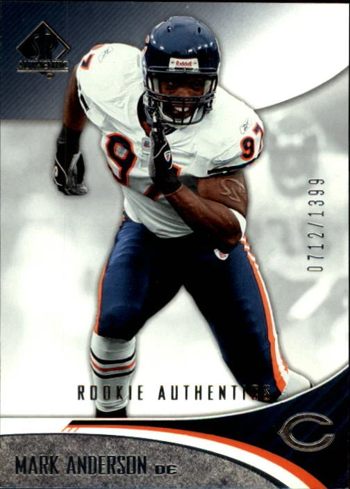 A7893- 2006 SP Authentic #166 Mark Anderson RC /1399 - Image 1 of 2