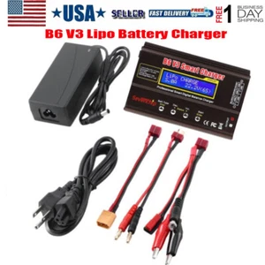 For RC LiPo NIMH LiHV Battery B6 V3 Lipo Charger Balance 80W Charger Discharger - Picture 1 of 12