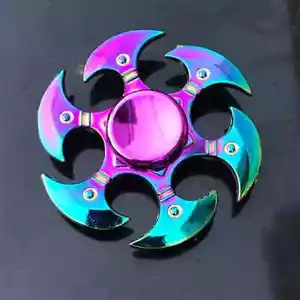 Spinner fidget colorato 21 stili sollievo dallo stress mano spinner metallo EDC spinner - Foto 1 di 39
