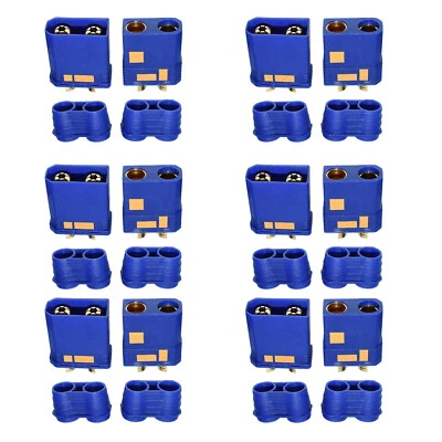 6 pairs Blue QS8 Anti-Spark Connector Plug M F for Drone Battery Charger EU AU - Image 1 of 4