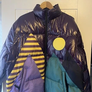 WeSC Mountain Peak Puffer Coat Jacket (Sweden) Men's Size XL, Purple - FREE P&P - Picture 1 of 11
