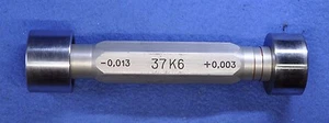 37 mm K6 -0,013 +0,003 * Smooth Plug Gage * Go No-Go * JSATool - Swiss - Picture 1 of 2