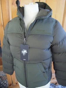 Parka acolchada con capucha Filson para mujer plumón de ganso peso pluma nueva con etiquetas XS $295 verde - Imagen 1 de 13