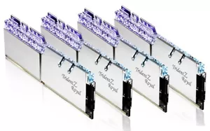 64GB G.Skill DDR4 Trident Z Royal Silver 3600Mhz PC4-28800 CL16 Quad Kit 4x16G - Picture 1 of 5