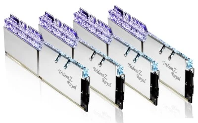 64GB G.Skill DDR4 Trident Z Royal Silver 3600Mhz PC4-28800 CL16 Quad Kit 4x16G - Image 1 of 4