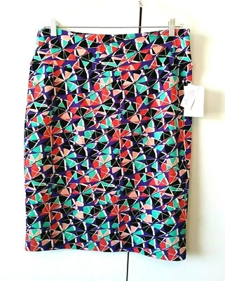 NUEVA FALDA LÁPIZ TEXTURIZADA ESTAMPADO GEOMÉTRICO LULAROE CASSIE MUJER TALLA GRANDE 2XL Foto 1 de 3