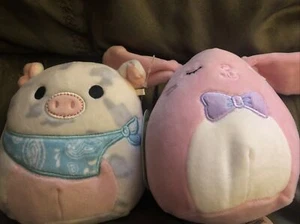 PASCUA 2021 5" SQUISHMALLOW BOP + ROSIE MINI JUEGO DE 2 ANIMALES DE PELUCHE DE KELLYTOY - Imagen 1 de 5