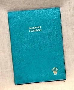 ROLEX Wallet Passport Document Certificate Holder Vintage 1970's Leather OEM / - Photo 1 sur 8