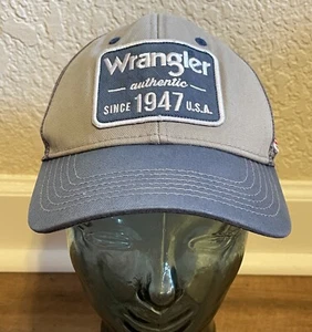 Wrangler Est. 1947 - USA Mesh Back, Snapback Hat Cap, American Flag Patch - Picture 1 of 5