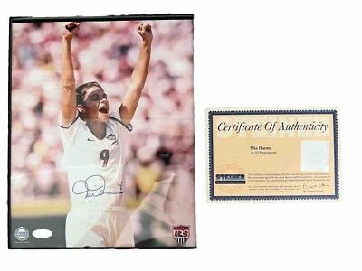 Mia Hamm Signed 8x10 Photo USA Women’s National Team Autographed Steiner Cert. - Image 1 of 4