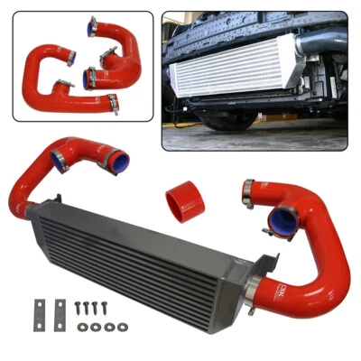 Upgrade Twin Intercooler + Hose Kit For VW Golf R GTI MK7 2.0T 15-17 Performance - Image 1 of 4