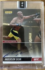 ANDERSON SILVA 2022 PANINI INSTANT UFC  AUTO GOLD/10. 1ST EDITION SPIDER  !!!!!