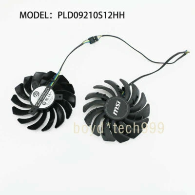 Fan PLD09210S12HH For MSI RADEON RX 5600XT 5700XT 5600 5700 XT MECH OC GPU Card - Image 1 of 4