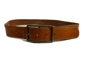 Men’s H & M Made In Sweden Light Brown Genuine Leather Belt Size US 34 / EUR 85 - Picture 1 of 5