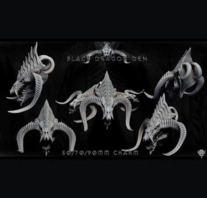Colgante Dragón Negro Legión Terreno Paisaje Mesa Miniaturas 28mm Wargames - Imagen 1 de 2