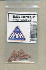 Beads - copper - 1/8 " -medium - hook size 10-14  (qty 25)
