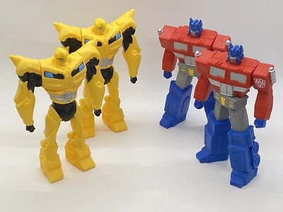 6” Transformers Titan Warrior Optimus Prime & Bumblebee Action Figures LOT OF 4 - Image 1 of 4