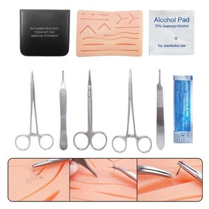 NJ Suture Practice Kit Silicon Pad Suturing Kit for Vet Medical Students Nurses - Picture 1 of 6