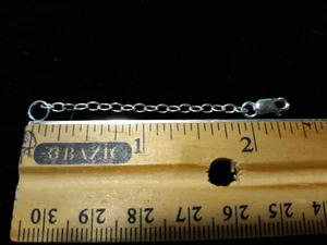 EXTENDER 925 silver bracelet/necklace extension 2 inches & lobster claw lock - Picture 1 of 6