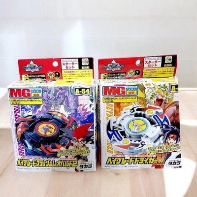 Beyblade 2002 Primera Generación Starter Set A-53 A-54 Takara Tomy Figuras de Acción Foto 1 de 4