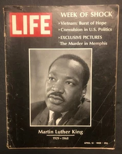 Life Magazine MLK Martin Luther King Tribute Cover Assassinated April 1968 VG - Picture 1 of 7