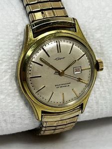Vintage Rare EPPO Selfwinding 17 Jewel Gold Plated Date Watch - Excellent Cond. - Bild 1 von 23